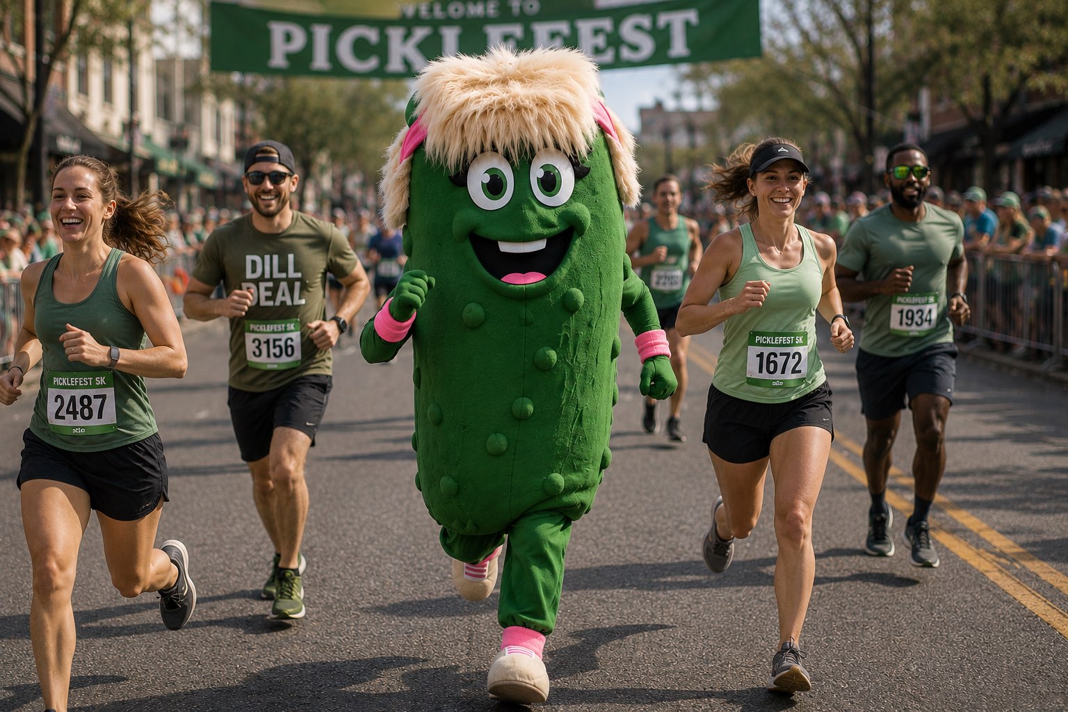 Patty Running the Run For The Spear Of It 5K